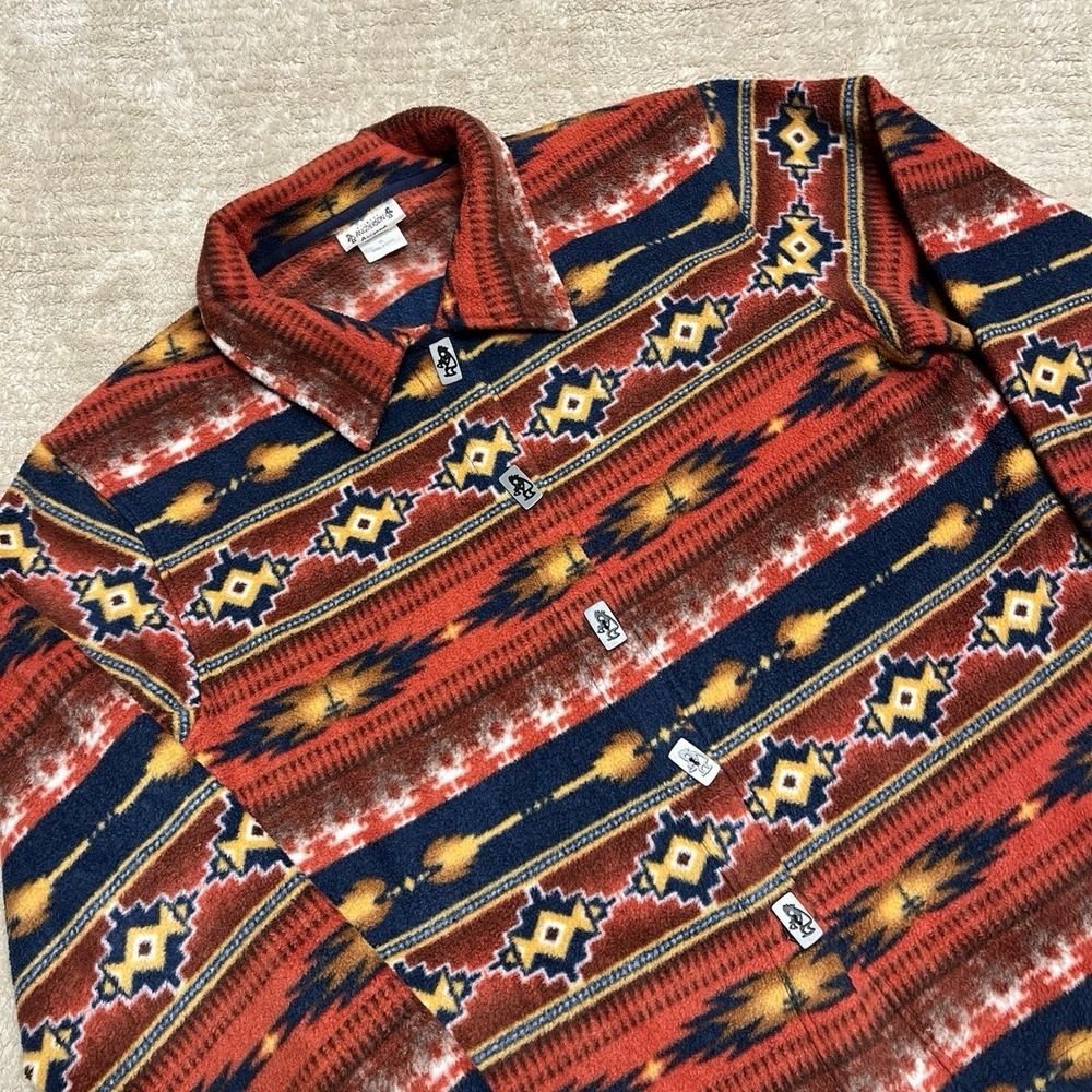 Vintage Angderson Arizona Southwestern Fleece Jacket Shirt XL Aztec Kokopelli